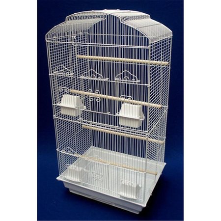 PETICARE Shall Top Small Bird Cage in White PE145695